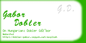 gabor dobler business card